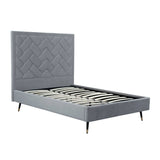 Crosby Full- Size Bed in Grey by Manhattan Comfort at Eve Furniture