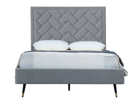 Crosby Full- Size Bed in Grey by Manhattan Comfort at Eve Furniture