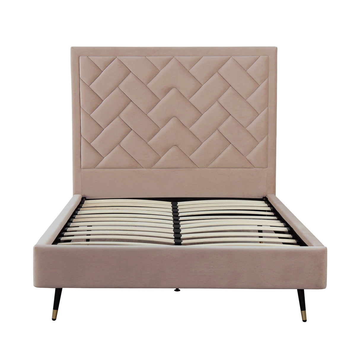 Crosby Full- Size Bed in Nude by Manhattan Comfort at Eve Furniture
