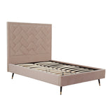 Crosby Full- Size Bed in Nude by Manhattan Comfort at Eve Furniture