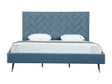 Crosby King-Size Bed in Blue by Manhattan Comfort at Eve Furniture