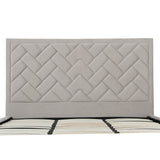 Crosby King-Size Bed in Greige by Manhattan Comfort at Eve Furniture