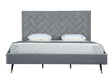 Crosby King-Size Bed in Grey by Manhattan Comfort at Eve Furniture