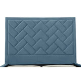Crosby Queen-Size Bed in Blue by Manhattan Comfort at Eve Furniture