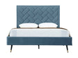 Crosby Queen-Size Bed in Blue by Manhattan Comfort at Eve Furniture