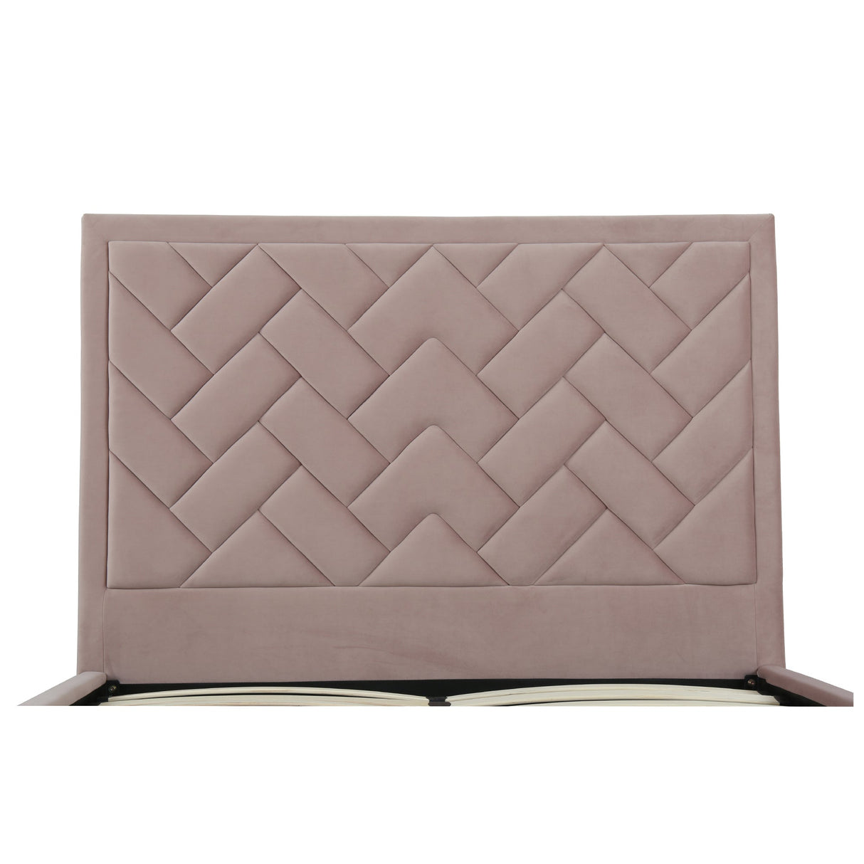 Crosby Queen-Size Bed in Blush by Manhattan Comfort at Eve Furniture