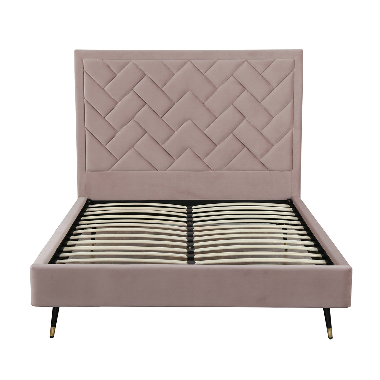 Crosby Queen-Size Bed in Blush by Manhattan Comfort at Eve Furniture