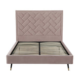 Crosby Queen-Size Bed in Blush by Manhattan Comfort at Eve Furniture