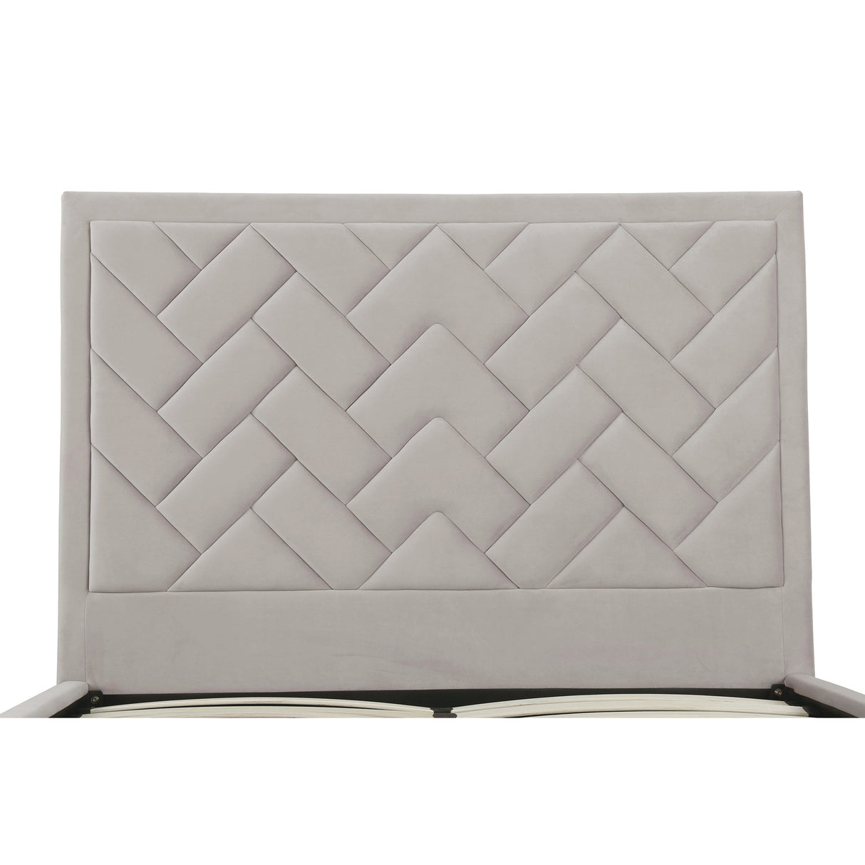 Crosby Queen-Size Bed in Greige by Manhattan Comfort at Eve Furniture