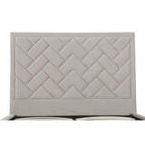 Crosby Queen-Size Bed in Greige by Manhattan Comfort at Eve Furniture