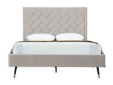 Crosby Queen-Size Bed in Greige by Manhattan Comfort at Eve Furniture