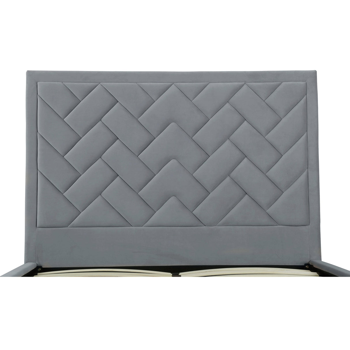 Crosby Queen-Size Bed in Grey by Manhattan Comfort at Eve Furniture