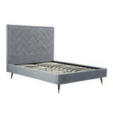 Crosby Queen-Size Bed in Grey by Manhattan Comfort at Eve Furniture