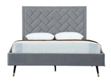 Crosby Queen-Size Bed in Grey by Manhattan Comfort at Eve Furniture