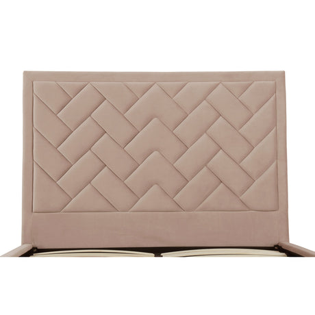 Crosby Queen-Size Bed in Nude by Manhattan Comfort at Eve Furniture
