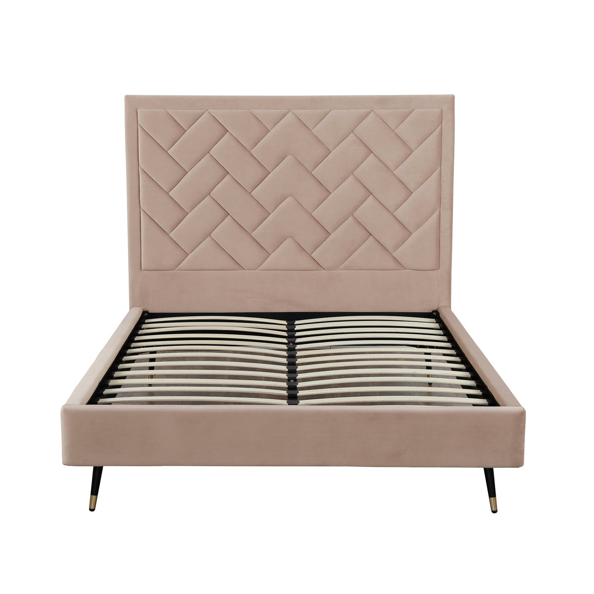 Crosby Queen-Size Bed in Nude by Manhattan Comfort at Eve Furniture