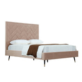 Crosby Queen-Size Bed in Nude by Manhattan Comfort at Eve Furniture