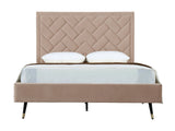 Crosby Queen-Size Bed in Nude by Manhattan Comfort at Eve Furniture