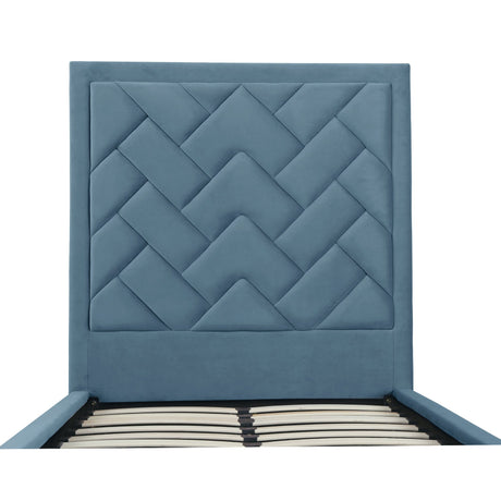 Crosby Twin-Size Bed in Blue by Manhattan Comfort at Eve Furniture