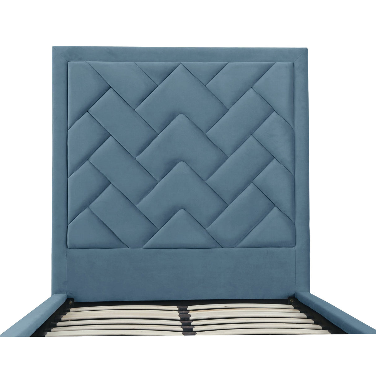 Crosby Twin-Size Bed in Blue by Manhattan Comfort at Eve Furniture