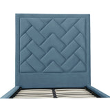 Crosby Twin-Size Bed in Blue by Manhattan Comfort at Eve Furniture