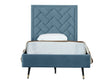 Crosby Twin-Size Bed in Blue by Manhattan Comfort at Eve Furniture