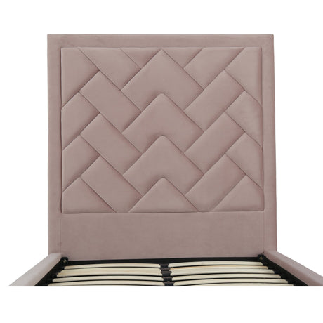 Crosby Twin-Size Bed in Blush by Manhattan Comfort at Eve Furniture
