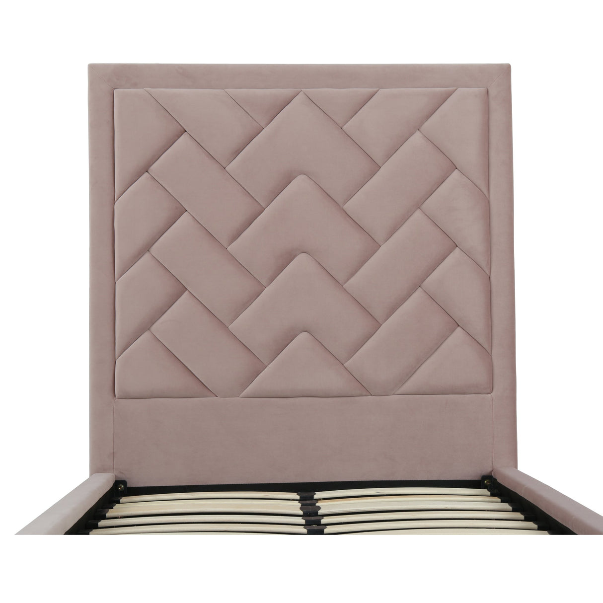 Crosby Twin-Size Bed in Blush by Manhattan Comfort at Eve Furniture