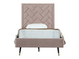 Crosby Twin-Size Bed in Blush by Manhattan Comfort at Eve Furniture