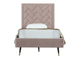 Crosby Twin-Size Bed in Blush by Manhattan Comfort at Eve Furniture