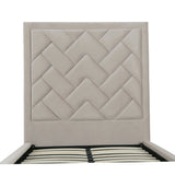Crosby Twin-Size Bed in Greige by Manhattan Comfort at Eve Furniture