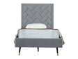 Crosby Twin-Size Bed in Grey by Manhattan Comfort at Eve Furniture