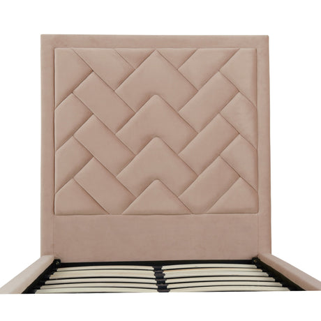 Crosby Twin-Size Bed in Nude by Manhattan Comfort at Eve Furniture
