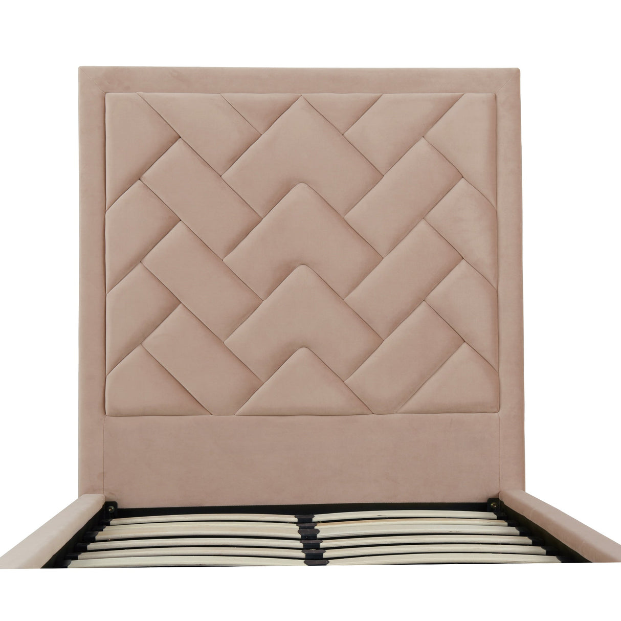 Crosby Twin-Size Bed in Nude by Manhattan Comfort at Eve Furniture