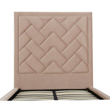 Crosby Twin-Size Bed in Nude by Manhattan Comfort at Eve Furniture