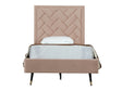 Crosby Twin-Size Bed in Nude by Manhattan Comfort at Eve Furniture