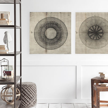 Cross Cut II (MC) by Mercana Studio a Hand Embellished Textured Canvas by Mercana at Eve Furniture