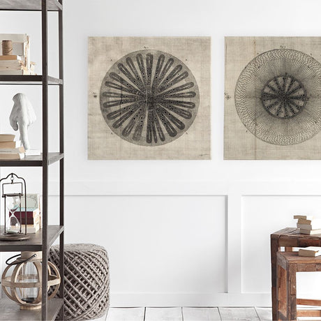 Cross Cut III (MC) by Mercana Studio a Hand Embellished Textured Canvas by Mercana at Eve Furniture