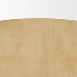 Crossman Round Blonde Solid Wood & Base Dining Table by Mercana at Eve Furniture