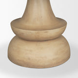 Crossman Round Blonde Solid Wood & Base Dining Table by Mercana at Eve Furniture