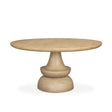 Crossman Round Blonde Solid Wood & Base Dining Table by Mercana at Eve Furniture