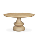 Crossman Round Blonde Solid Wood & Base Dining Table by Mercana at Eve Furniture