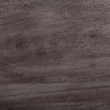 Crossman Round Dark Brown/Gray Solid Wood Table Top & Base Dining Table by Mercana at Eve Furniture