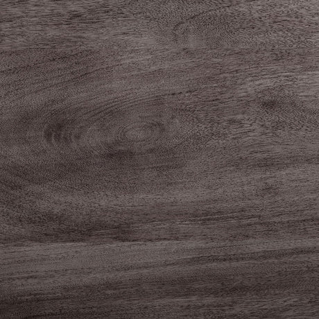 Crossman Round Dark Brown/Gray Solid Wood Table Top & Base Dining Table by Mercana at Eve Furniture