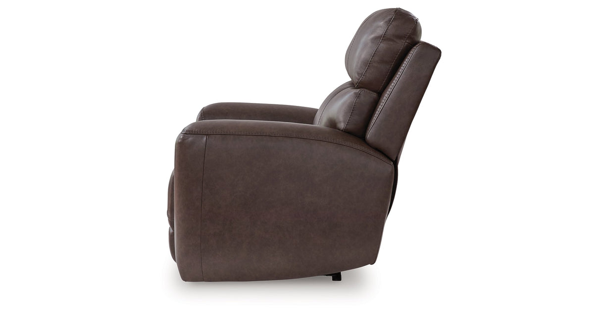 Crossplex Power Reclining Sofa, Loveseat and Recliner by Ashley at Eve Furniture