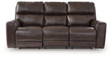 Crossplex Power Reclining Sofa, Loveseat and Recliner by Ashley at Eve Furniture