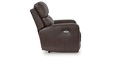 Crossplex Smoke Power Recliner by Ashley at Eve Furniture