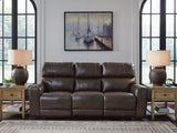 Crossplex Smoke Power Reclining Sofa by Ashley at Eve Furniture