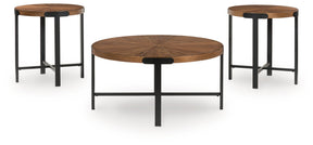Crosstrail Brown Table (Set of 3) by Ashley at Eve Furniture