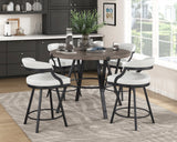 Crowley Black Swivel Pub Height Chair, Set of 2 by Homelegance at Eve Furniture